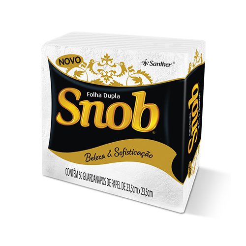 GGP23 - Guardanapo folha dupla Snob 23,5x23,5 cm