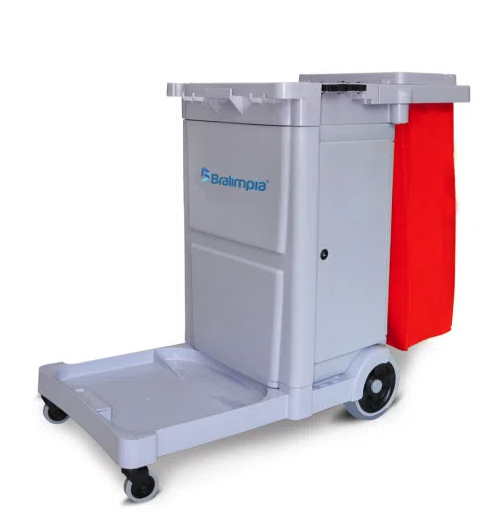 O Carro de Limpeza Guard® além de contar com a máxima qualidade Bralimpia, apresenta diferenciais importantes que vão conquistar a preferência dos profissionais que atuam na limpeza de empresas dos mais variados perfis de atuação.