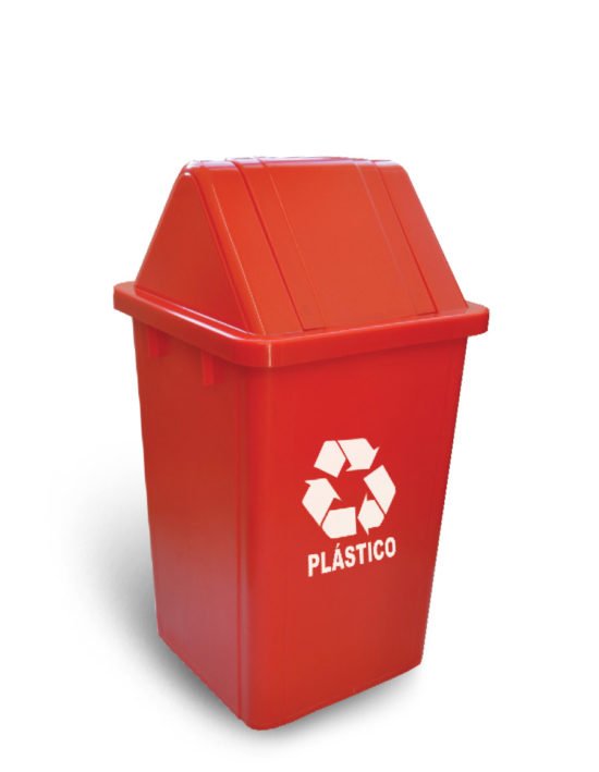 Coletores Quadrados 60 e 100 Litros Tampa Basculante
