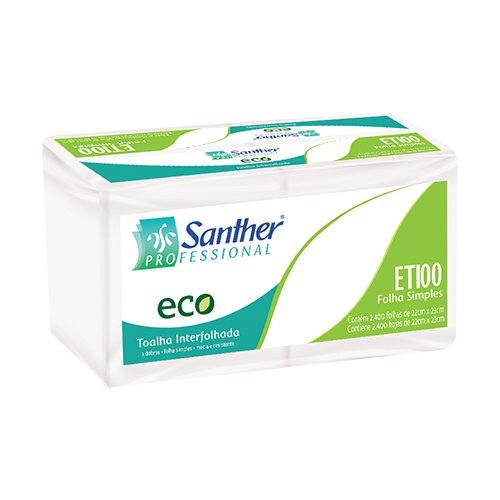 ETI00 - ECO® Toalha Interfolhada Folha Simples